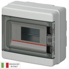 Πίνακας Επίτοιχος 1Σειράς 8Στοιχείων Στεγανός IP65 Γκρι EC62008E